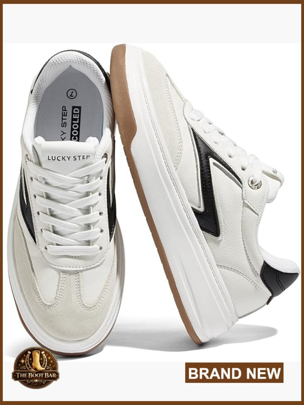 Women's Platform Sneakers Retro Chunky Suede Tennis Shoes Memory Foam